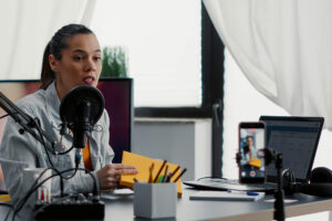 Podcasting about Financial marketing
